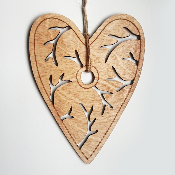 Alvahjerte, gyldent.