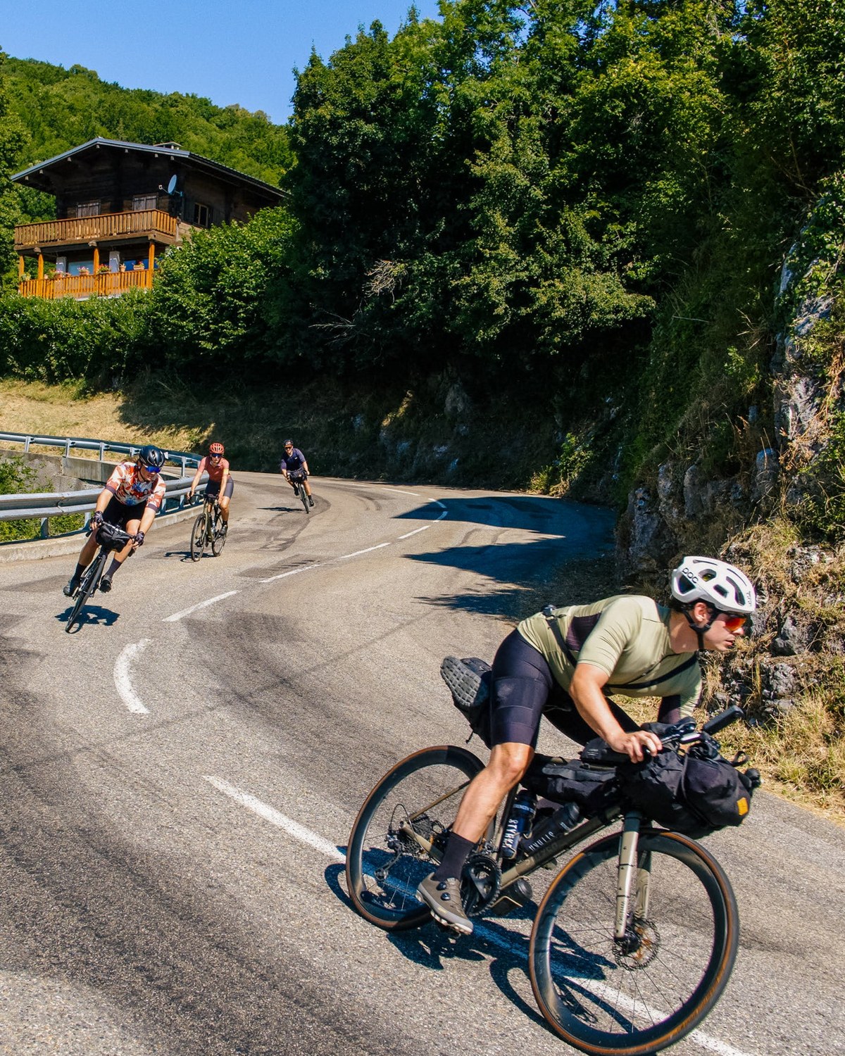 Sykkel med Restrap-vesker på tur